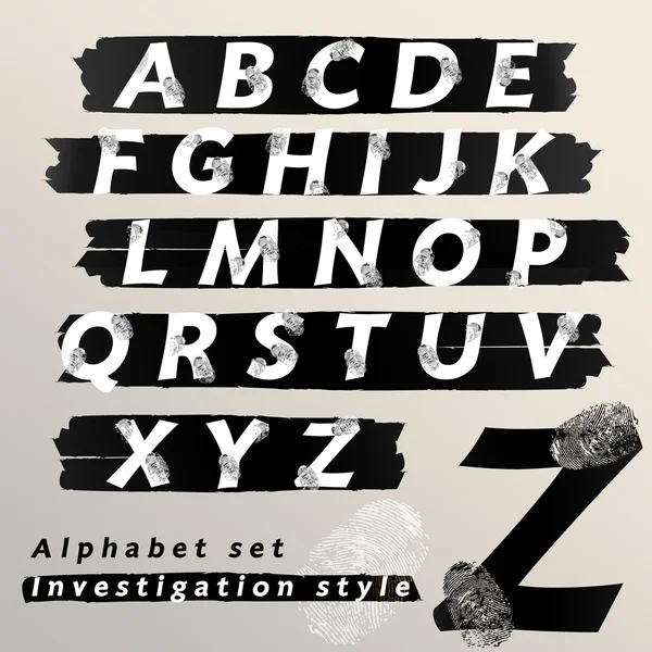 Alphabet-Bühnenbild — Stockvektor