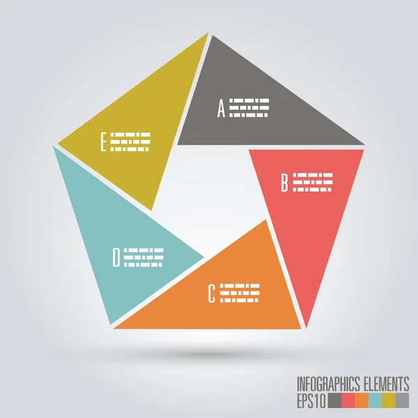 Moderne infographics sjabloon — Stockvector