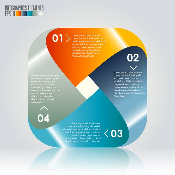 Modern infographics şablonu