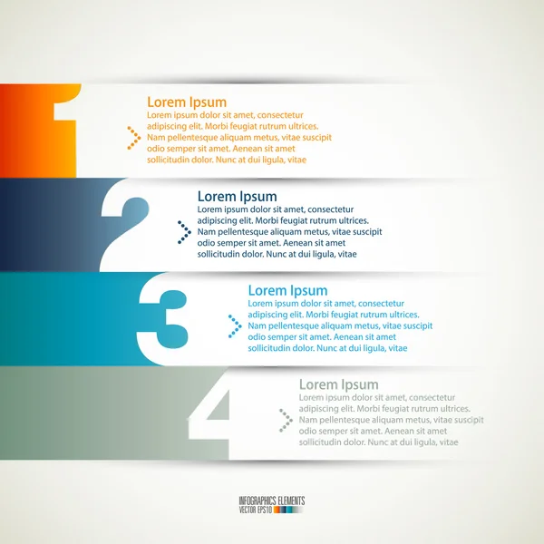Modern infographics şablonu