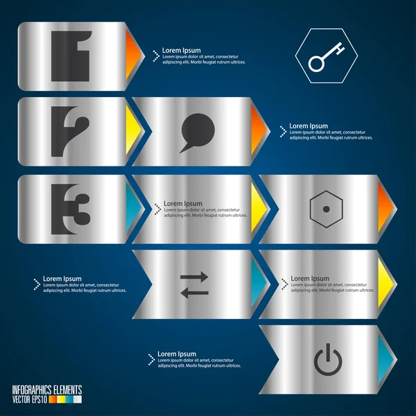 Moderne infographics sjabloon — Stockvector