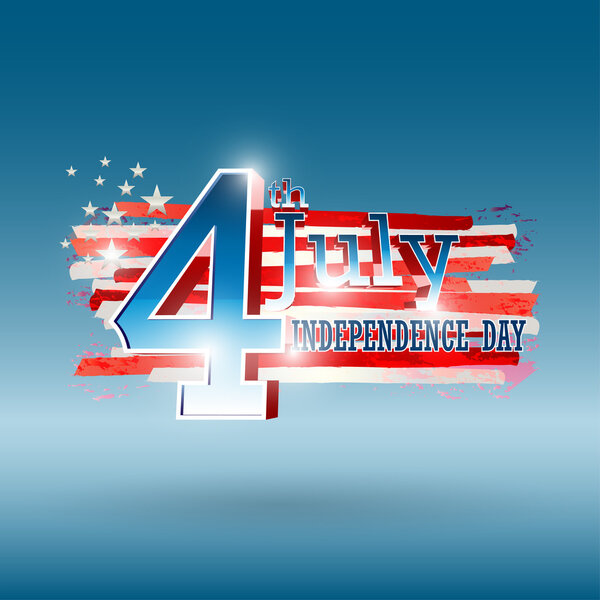 Happy independence day United States of America, 4th of July Vector Graphics