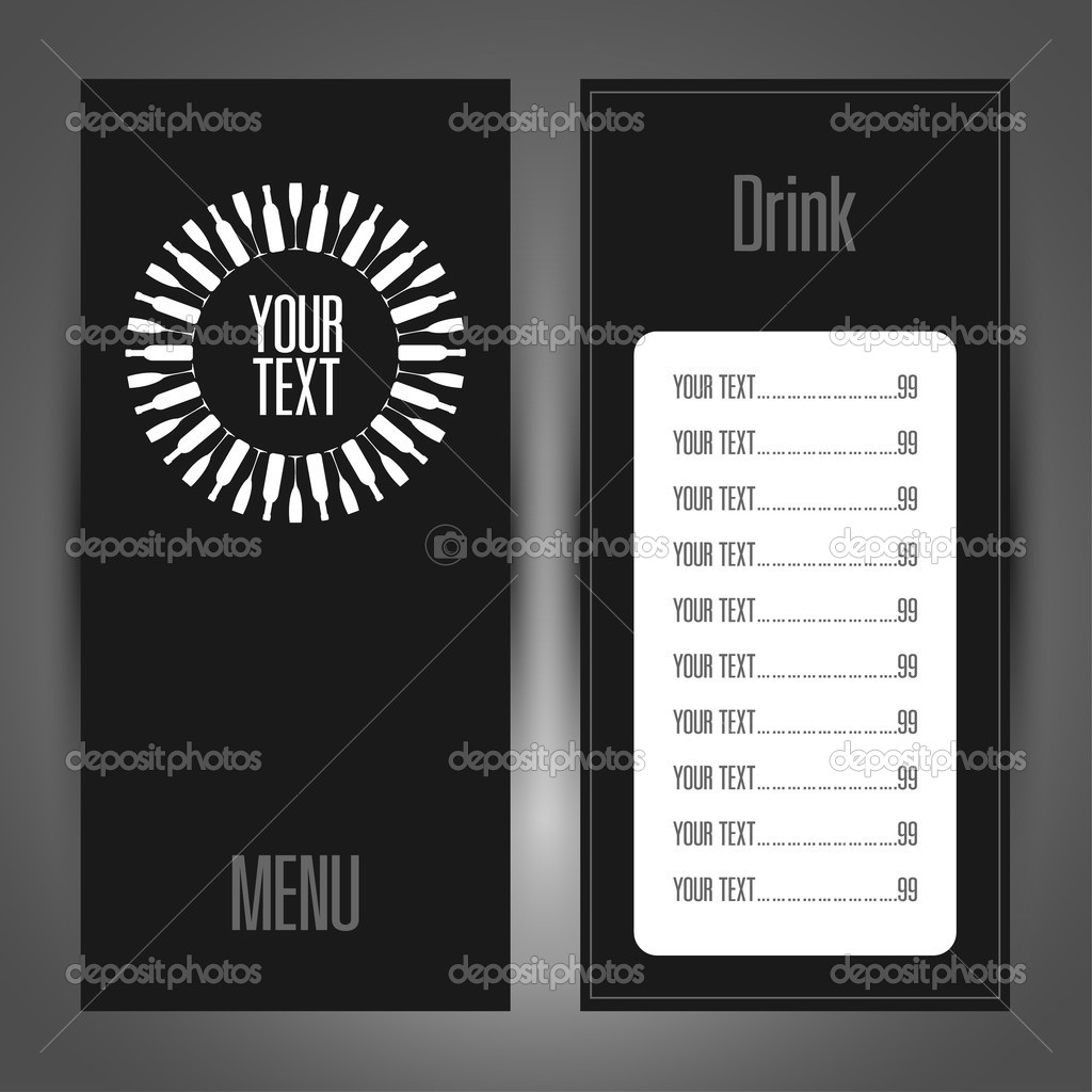 menu of food and drink tenplate design