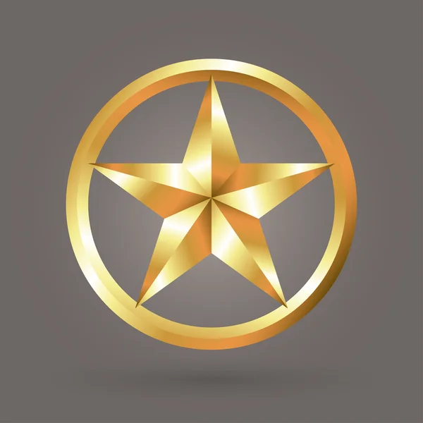 Golden star — Stock Vector