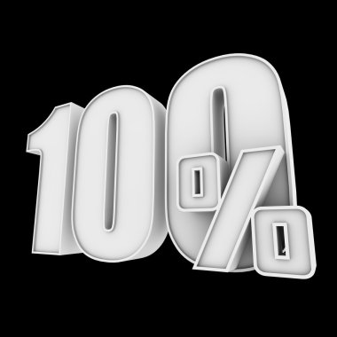 yüzde 100 siyaha izole