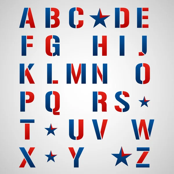 Alphabet moderne — Image vectorielle