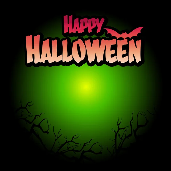 Halloween sjabloon achtergrond, vectorillustratie. — Stockvector