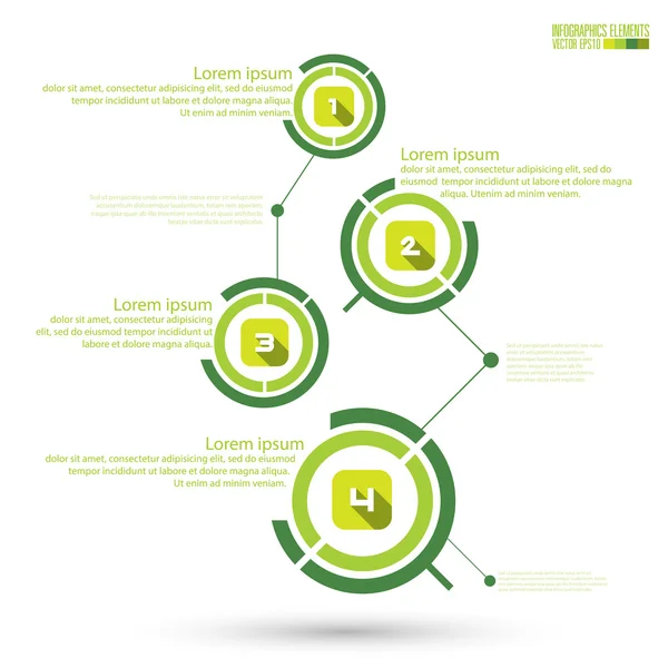 Modelo de infográficos modernos — Vetor de Stock