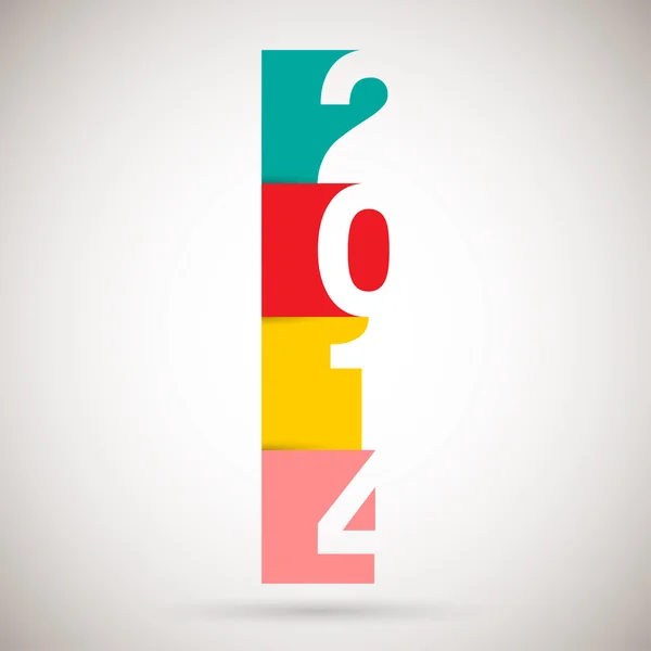 Feliz Ano Novo 2014 —  Vetores de Stock