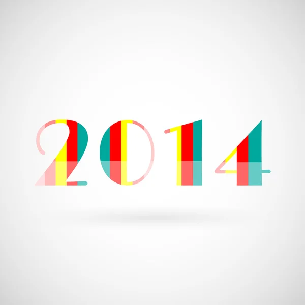 Ευτυχισμένο το νέο έτος 2014 — Διανυσματικό Αρχείο