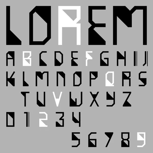 Современный набор алфавитов — стоковый вектор