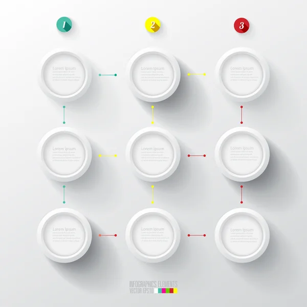 Modelo de infográficos modernos —  Vetores de Stock