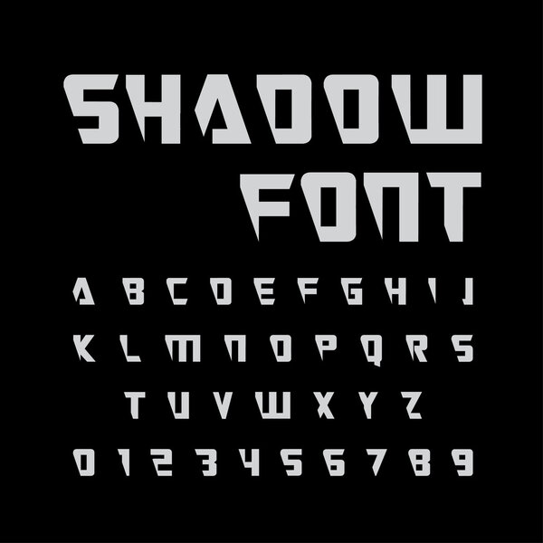 алфавитные шрифты и числа
