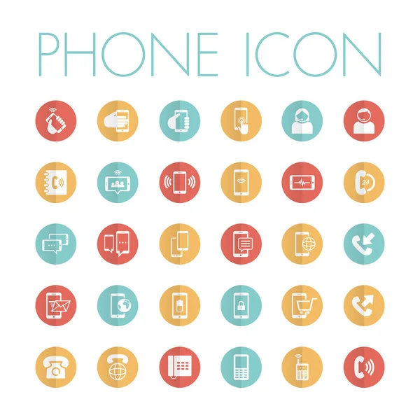 Sada ikon telefon — Stockový vektor