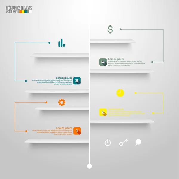 Modèle d'infographie moderne — Image vectorielle