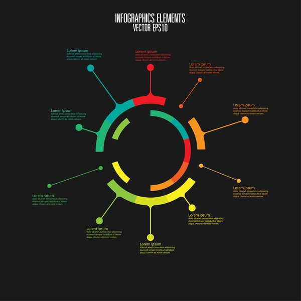 Moderne infografimal – stockvektor