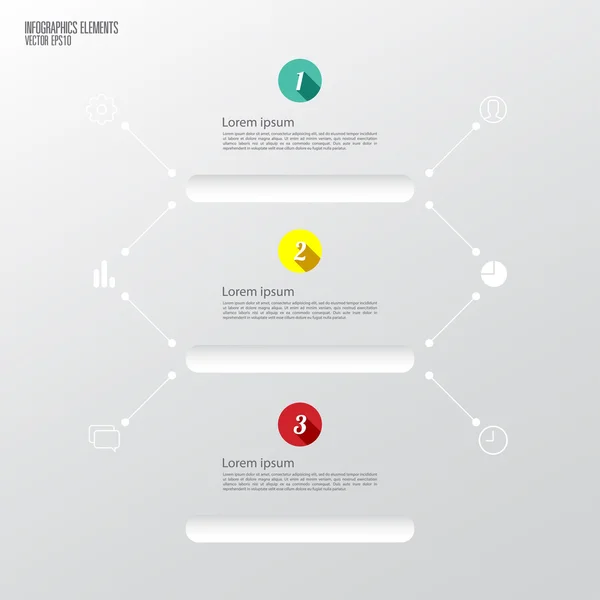 Modelo de infográficos modernos — Vetor de Stock