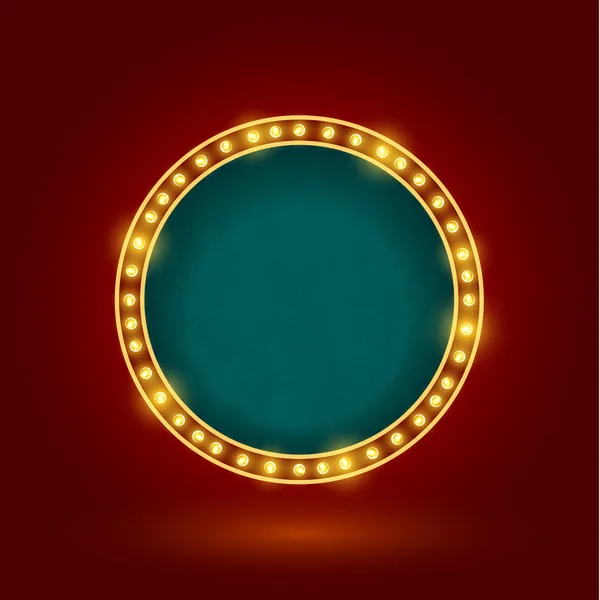 Circle retro sign — Stock Vector