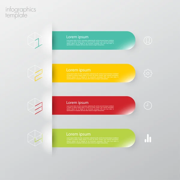 Modèle d'infographie moderne — Image vectorielle