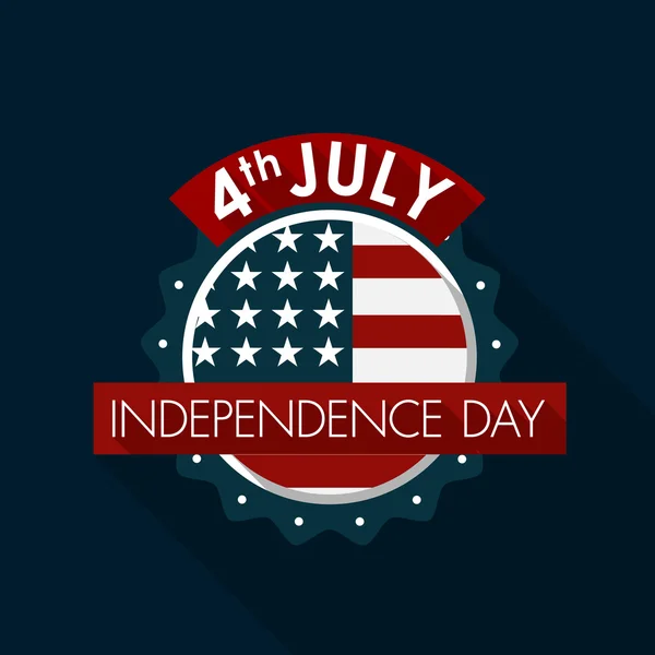 Happy independence day United States of America, 4th of July car — Stock Vector