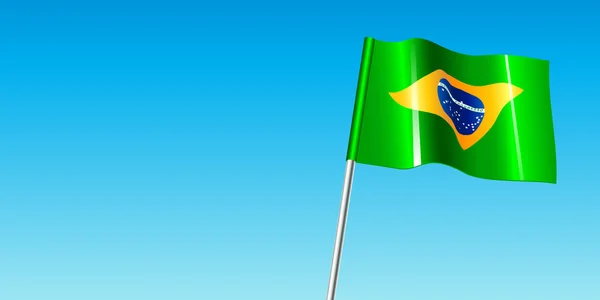 Bandera de Brasil plantilla de fondo — Archivo Imágenes Vectoriales