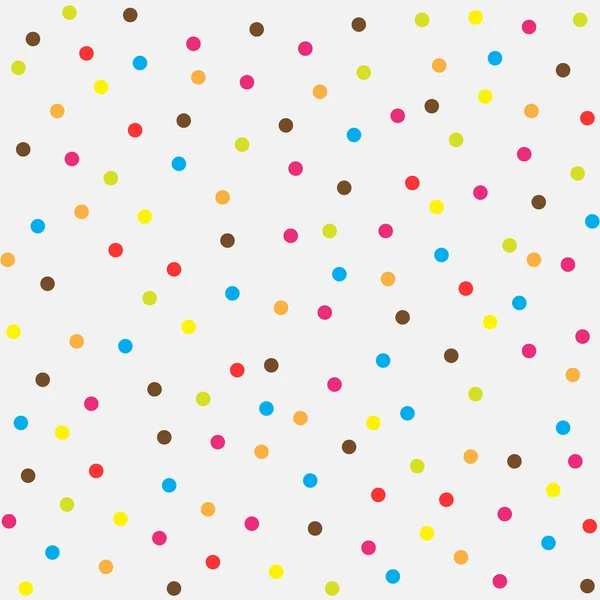 Seamless multicolor dot pattern, vector background — Stock Vector