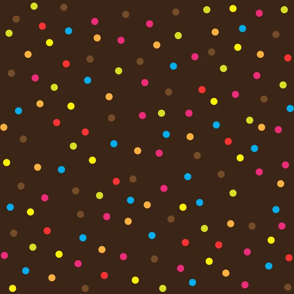 Motif sans couture de points multicolores, fond vectoriel — Image vectorielle