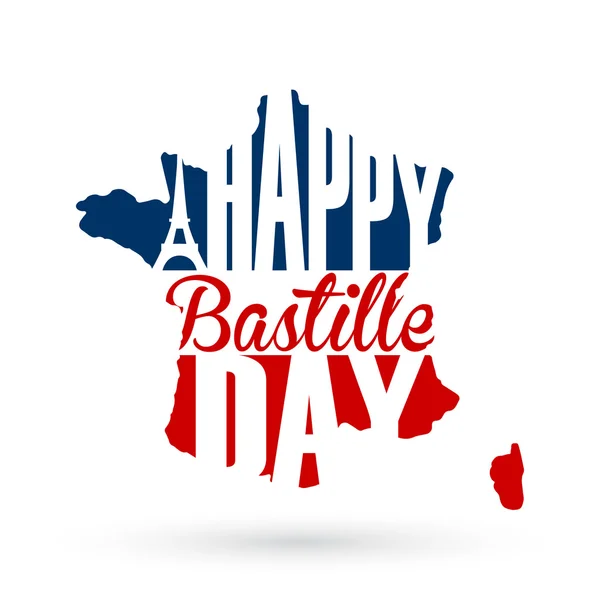 14th July Bastille Day background — Stock Vector