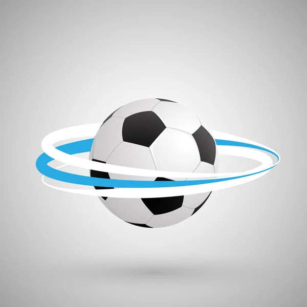 アルゼンチンの色環とサッカー ボール — ストックベクタ
