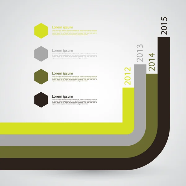 Vorlage für Infografiken — Stockvektor