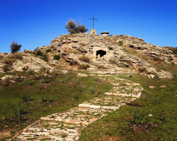 Tabela de orientacji, sant' Antonin — Zdjęcie stockowe