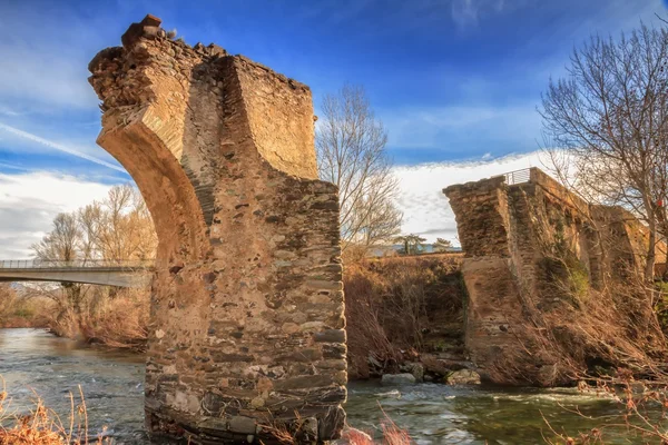 Die antike Brücke von Ponte Novu, Korsika — Stockfoto