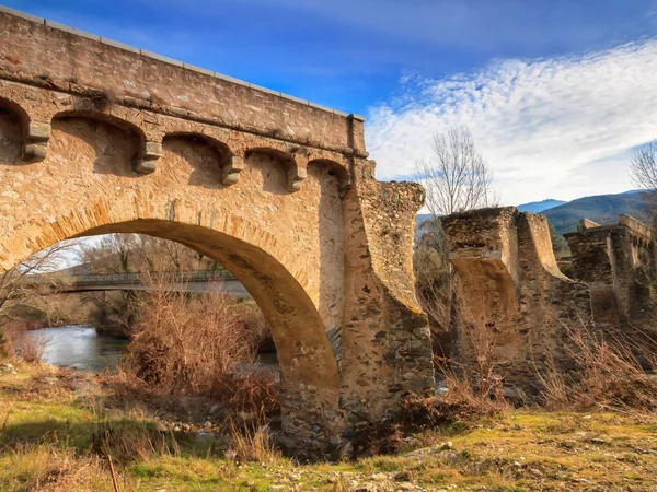 The ancient bridge at Ponte Novu, Corsica — Stock Photo, Image