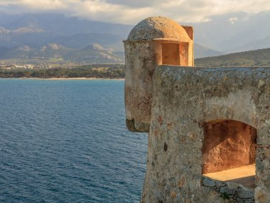 calvi, Korsika, kalenin Gözetleme kulesinde