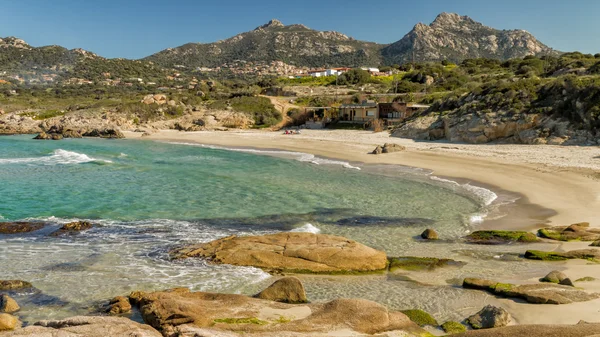 Plage de petra muna, w pobliżu calvi na Korsyce — Zdjęcie stockowe