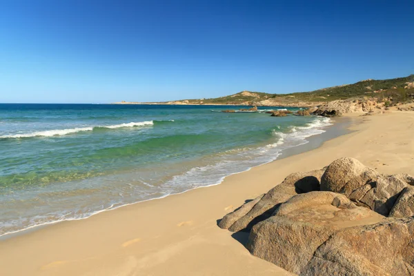 Plage de petra muna, nära calvi på Korsika — Stockfoto