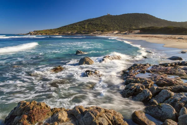 Bodri Strand in der Nähe von ile rousse auf Korsika — Stockfoto