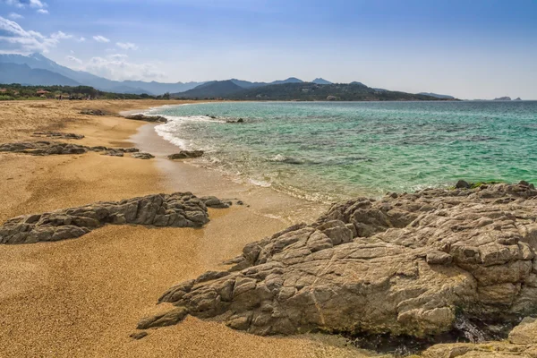 Spiaggia di Losari nella regione della Balagna in Corsica — Foto Stock