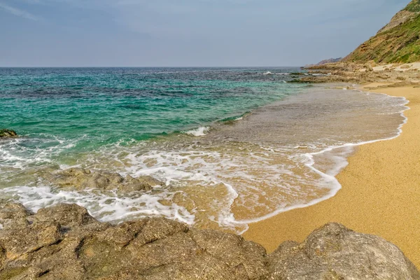 Playa Losari en la región de Balagne de Córcega — Foto de Stock