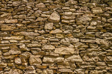 nonza üzerinde cap corse, Korsika yakınındaki antik taş duvar