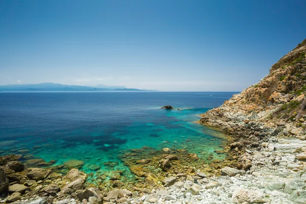 The coast of Cap Corse at Canelle in Corsica — Stock Photo, Image