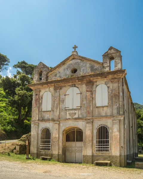 Chapel Santa Lucia on Cap Corse in Corsica — Stock Photo, Image
