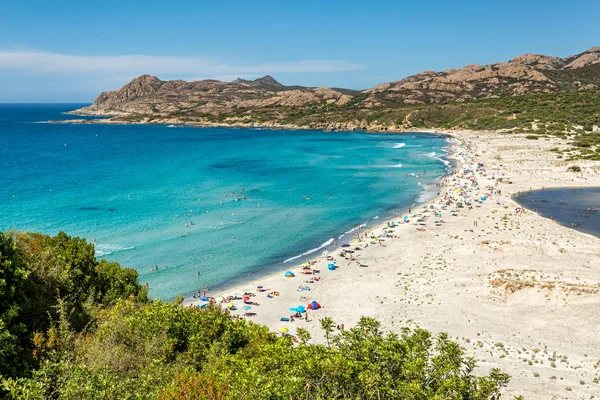 Praia de Ostriconi na região de Balagne da Córsega — Fotografia de Stock