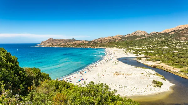 Playa Ostriconi en la región de Balagne de Córcega — Foto de Stock