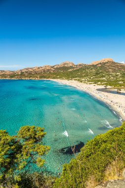 Korsika balagne beldesi Beach'de ostriconi