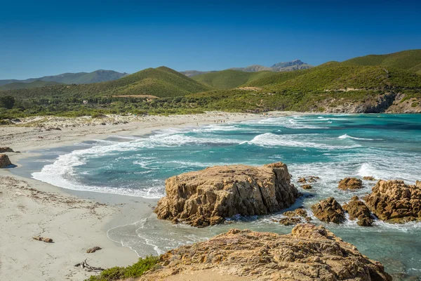 Ostriconi beach på norra Korsika — Stockfoto