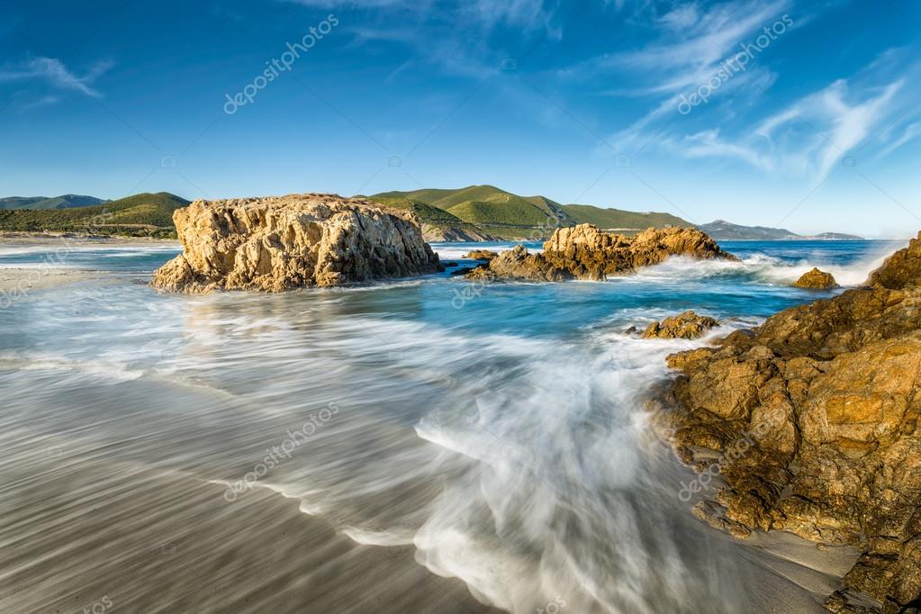 Plage De Lostriconi En Corse Du Nord Photographie