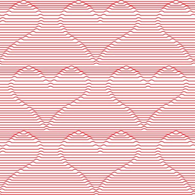 kalp sevgi sorunsuz Sevgililer günü çizgi vektör arka plan