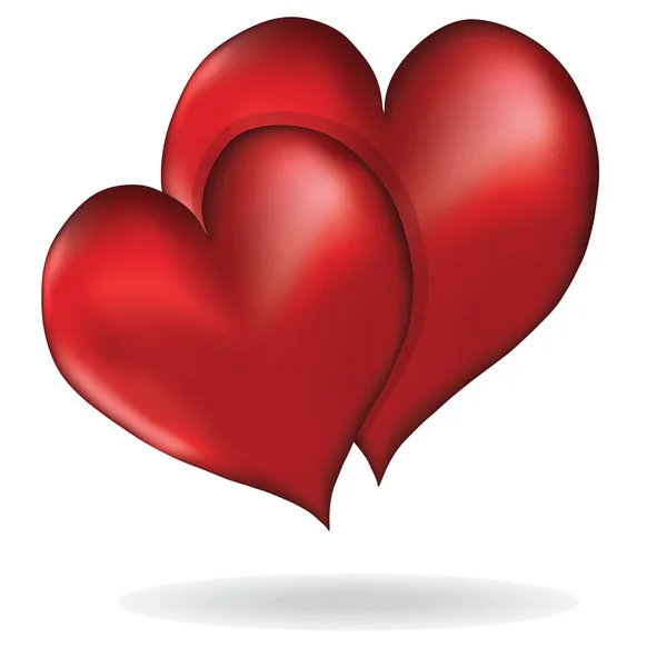 Hearts symbol of love vector element design Valentine's Day — Stock Vector