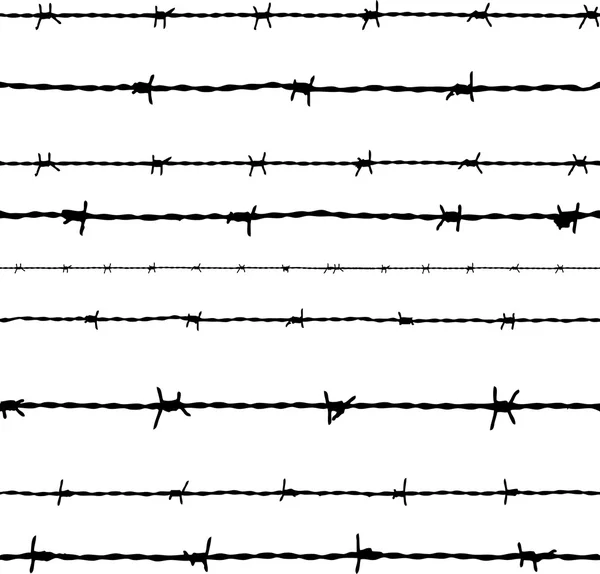 Alambre de espino. Vector — Archivo Imágenes Vectoriales